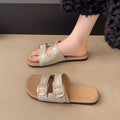 Summer women's fashionable flat cork sandals